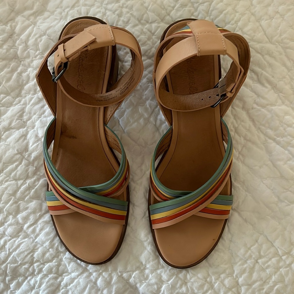 Madewell strappy block heel sandals